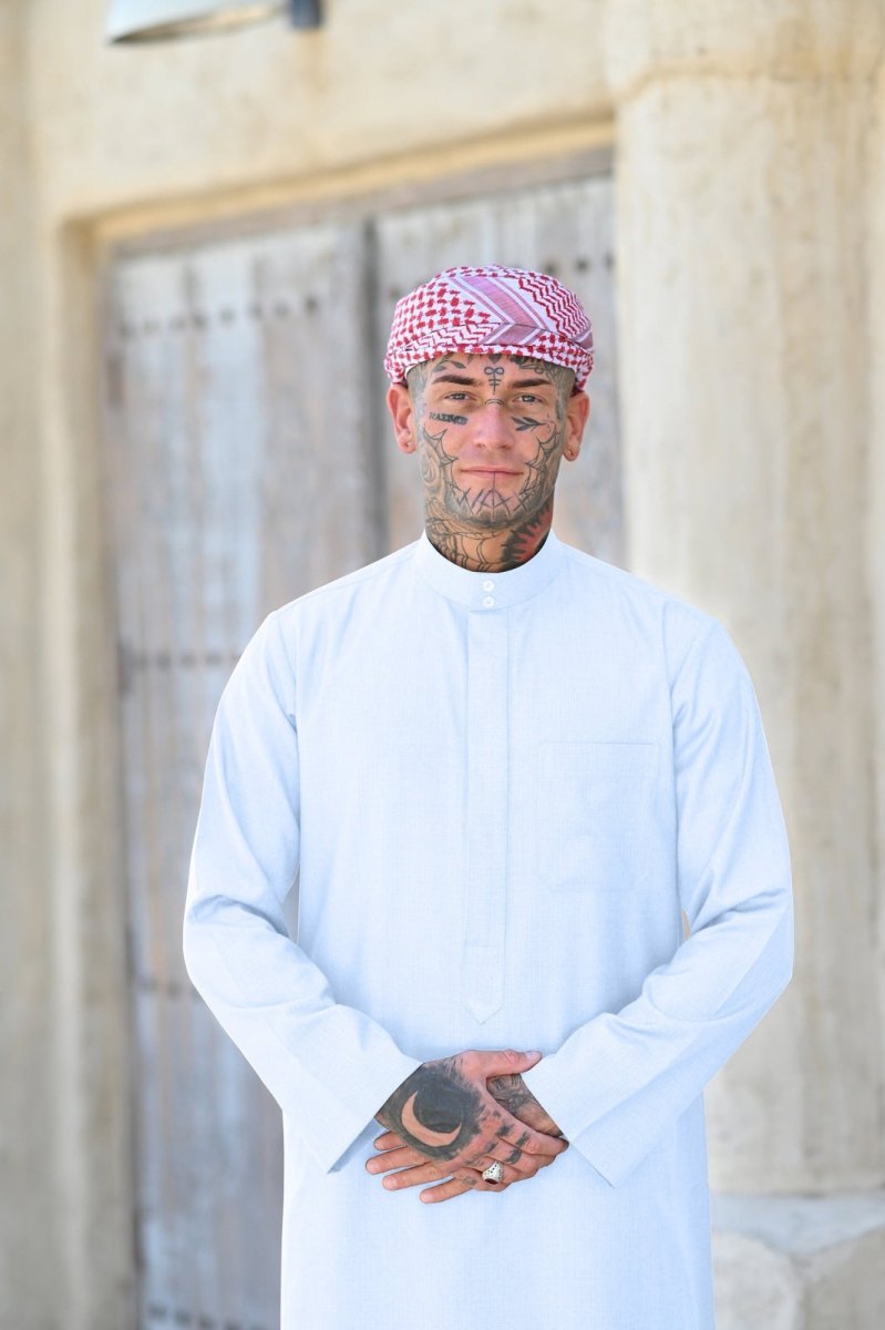 Mens White Saudi Thobe Mens White Saudi Thobe
