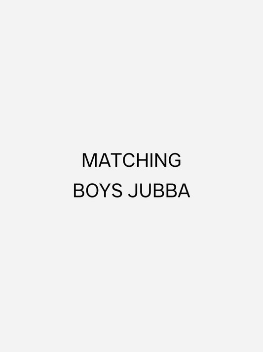 Matching Boys Jubba
