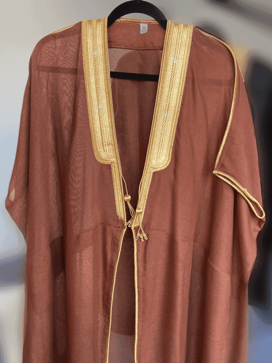 Men's High Quality Brown Bisht