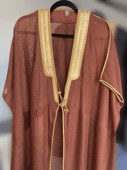 Men's High Quality Brown Bisht