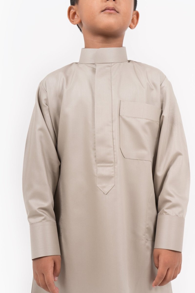 Kids Kuwaiti Latte Jubba Thobes