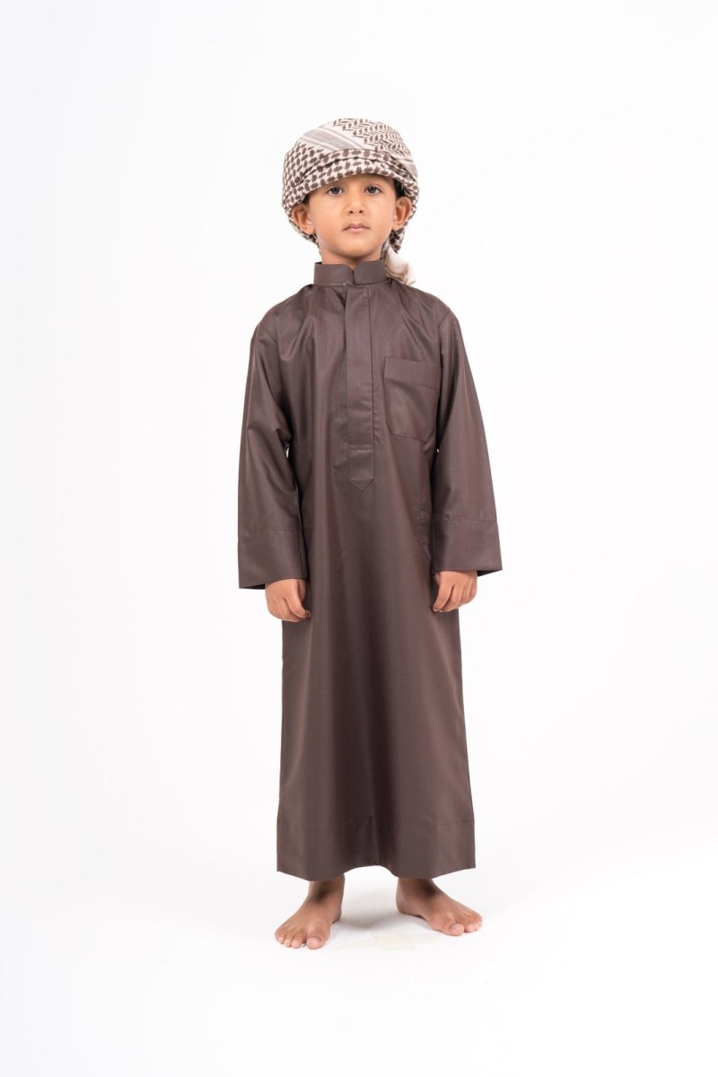 Kids Embroidered Thoub main image 1