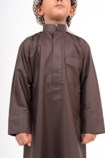 Kids Abadi Chocolate Jubba Thobes