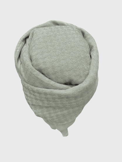 Mens Ready Grey Latte Arab Hat Shemagh Keffiyeh