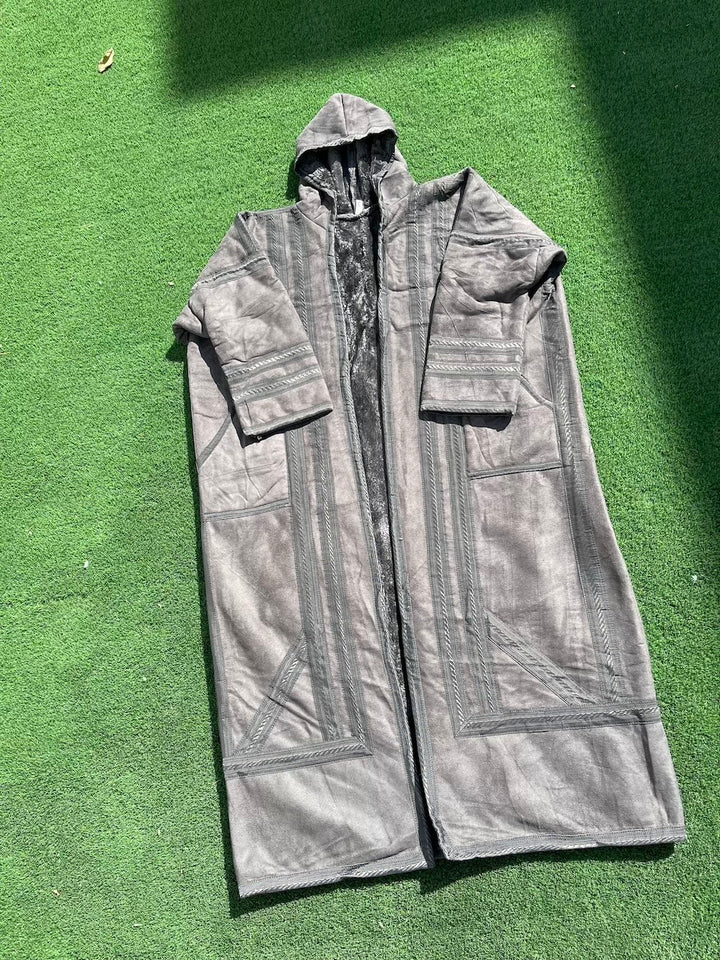 Manteau De Fourrure Syrienne Farwa Gris