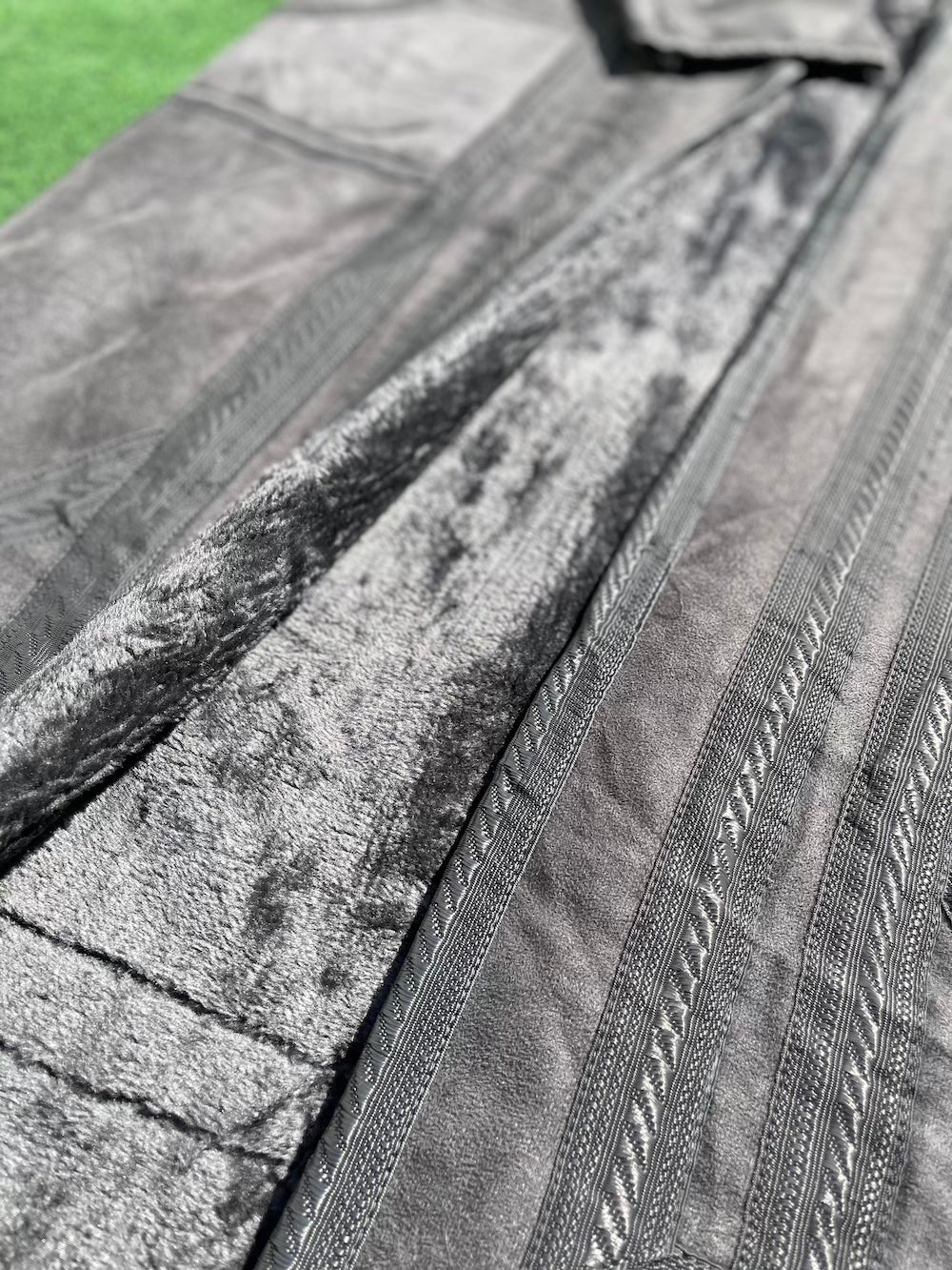 Manteau De Fourrure Syrienne Farwa Gris