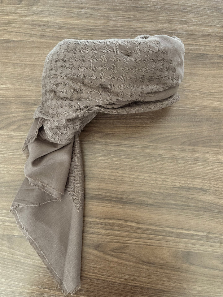 Mens Ready Made Chocolate Arab Hat Shemagh Keffiyeh