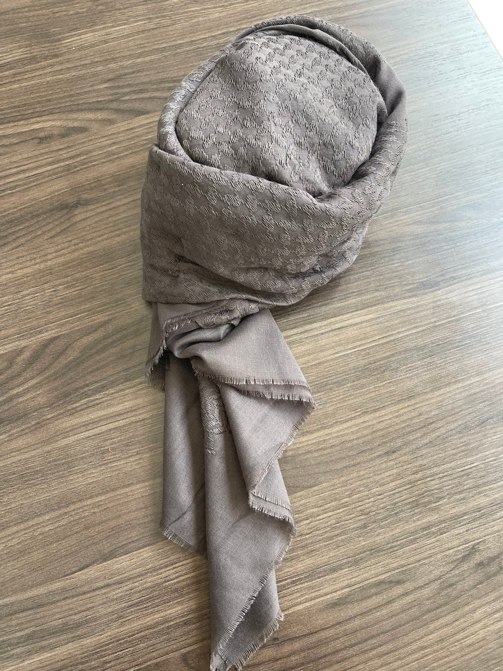 Mens Ready Made Chocolate Arab Hat Shemagh Keffiyeh