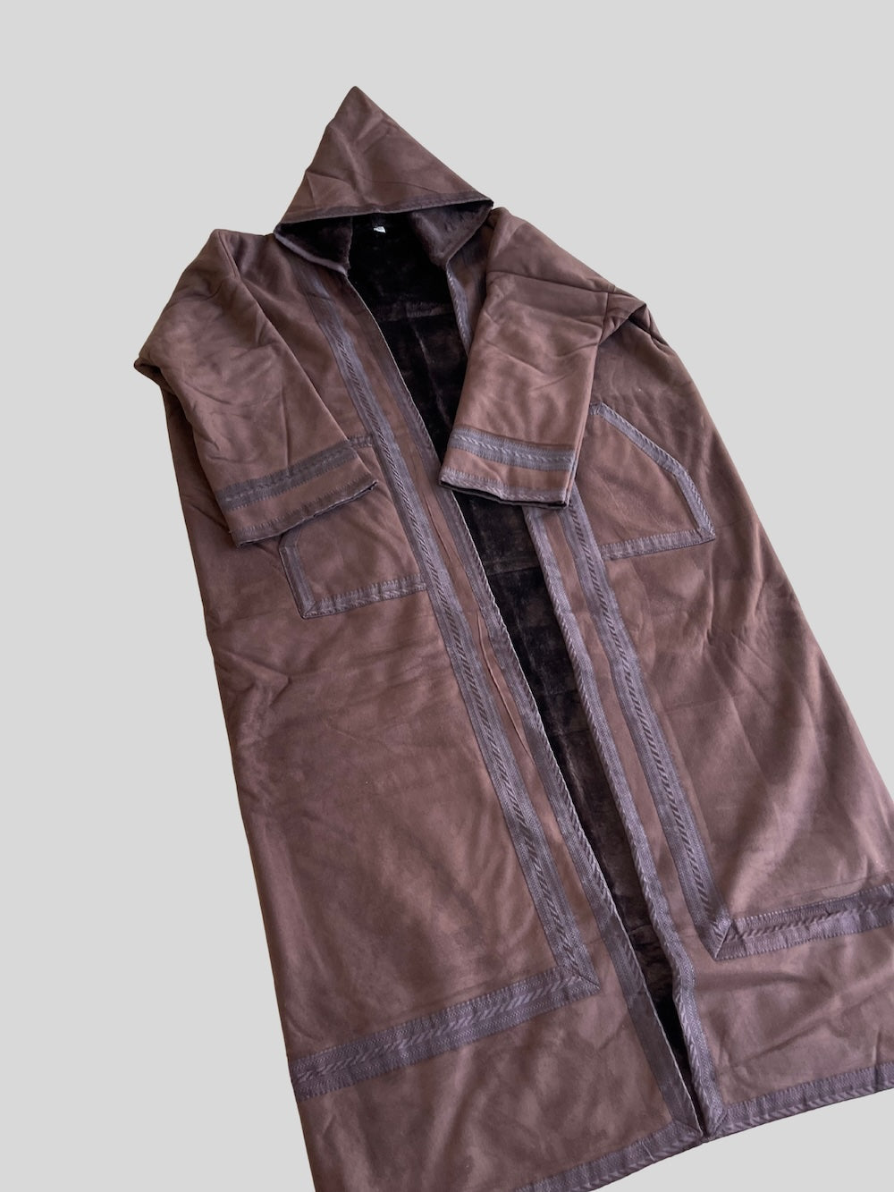 Syrian Farwa Fur Coat Dark Brown