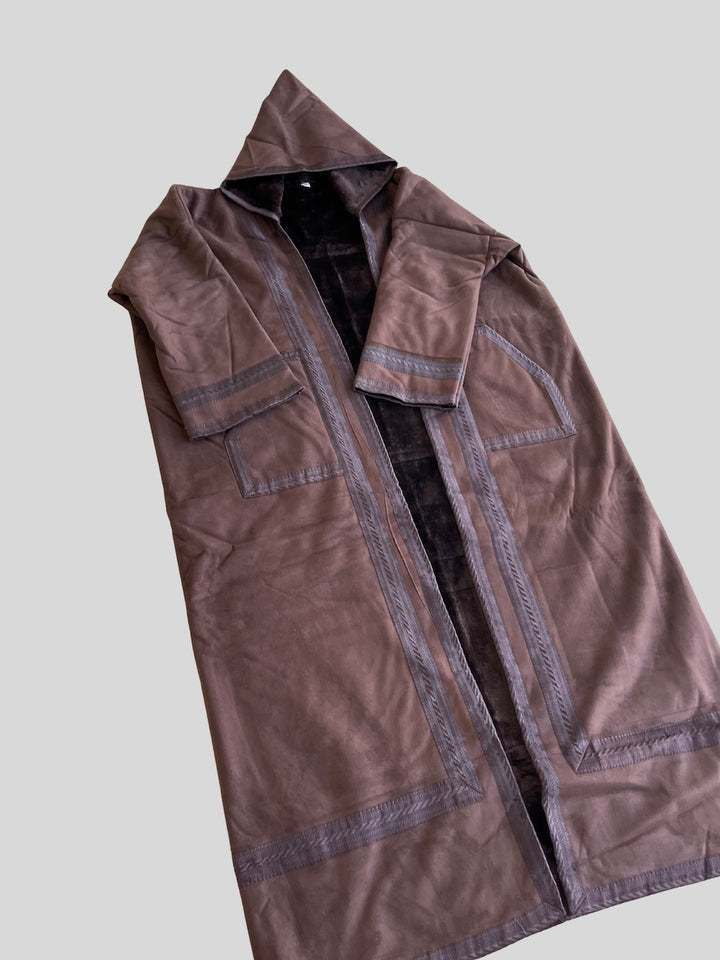 Syrian Farwa Fur Coat Dark Brown