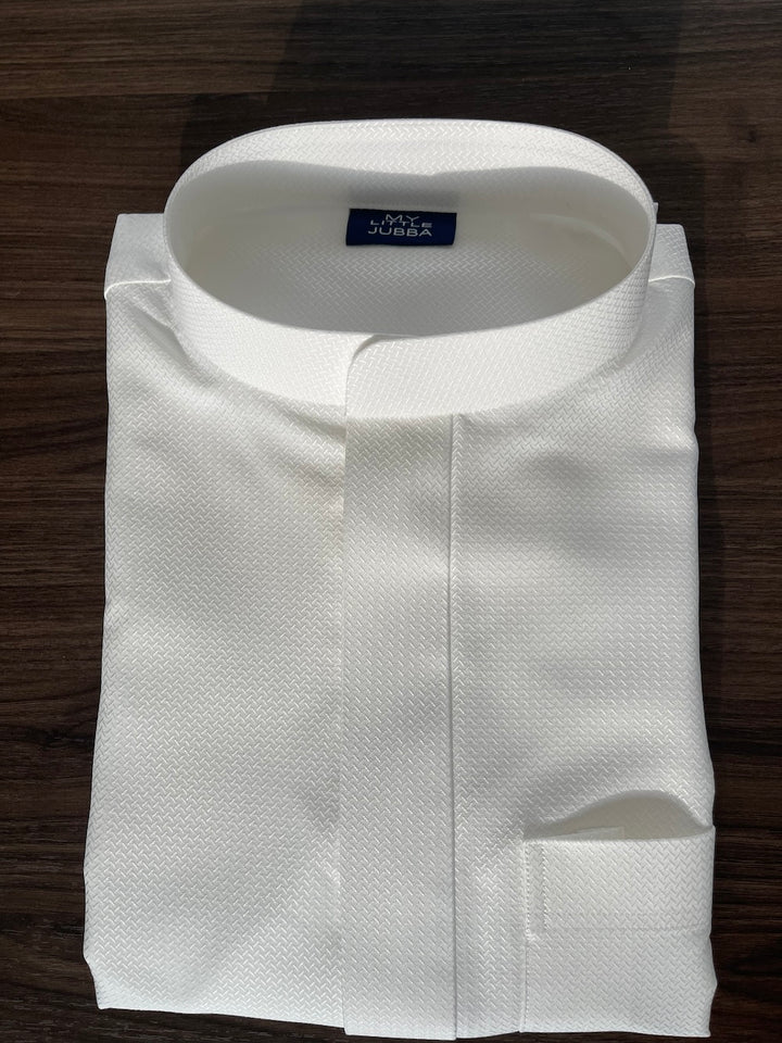 Mens Off White Embossed Thobe