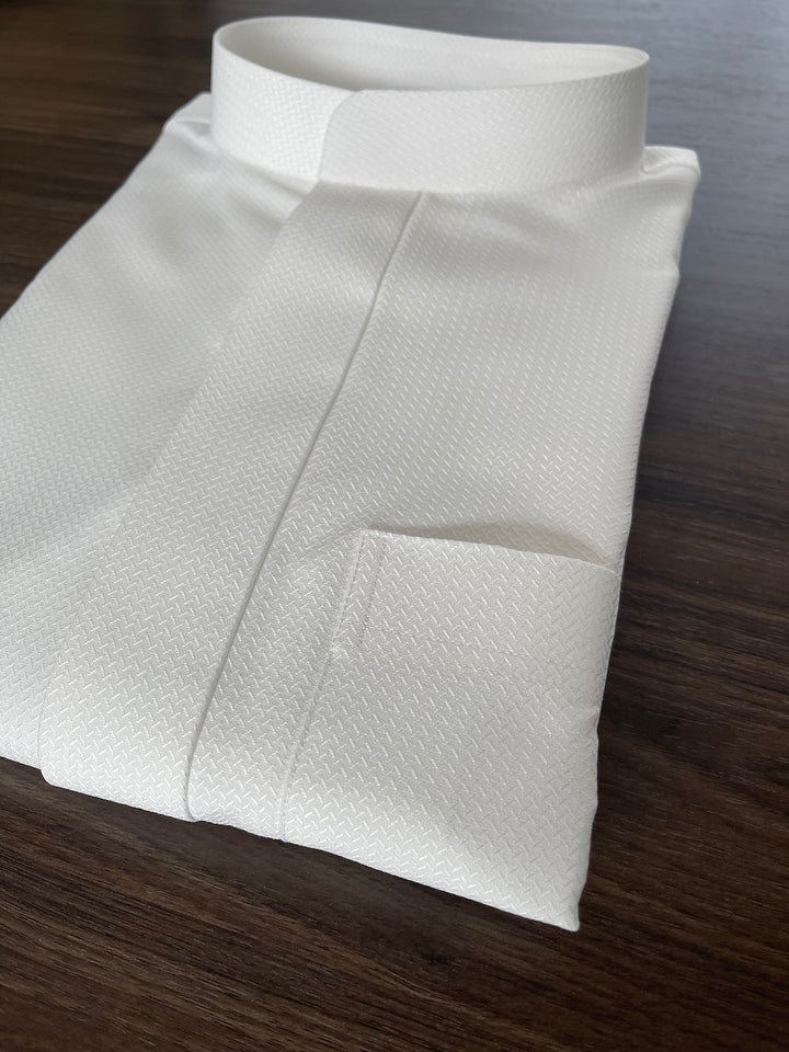 Mens Off White Embossed Thobe