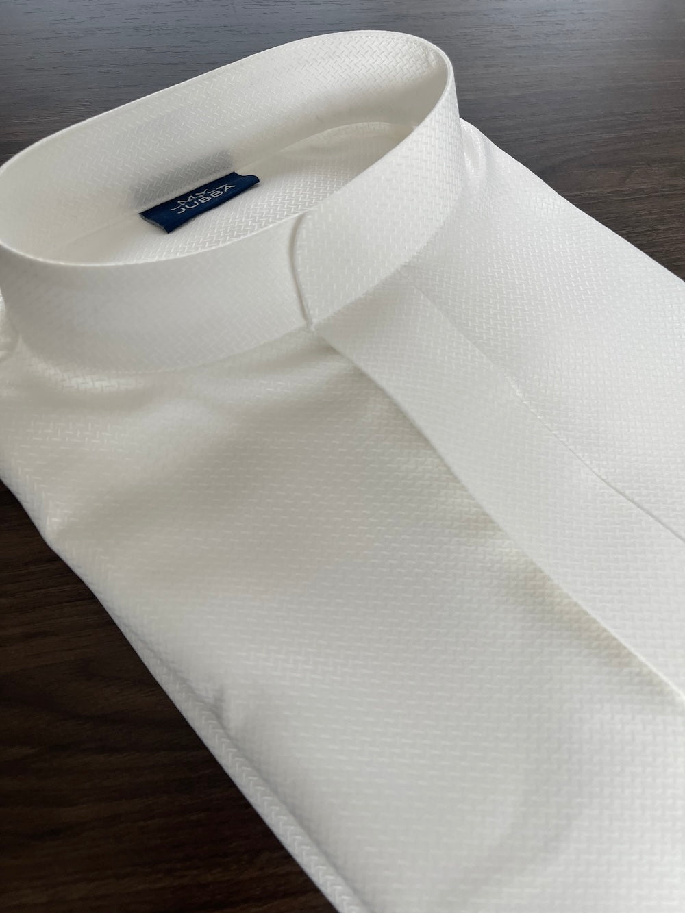 Mens Off White Embossed Thobe