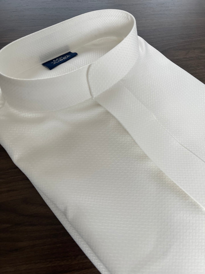 Mens Off White Embossed Thobe