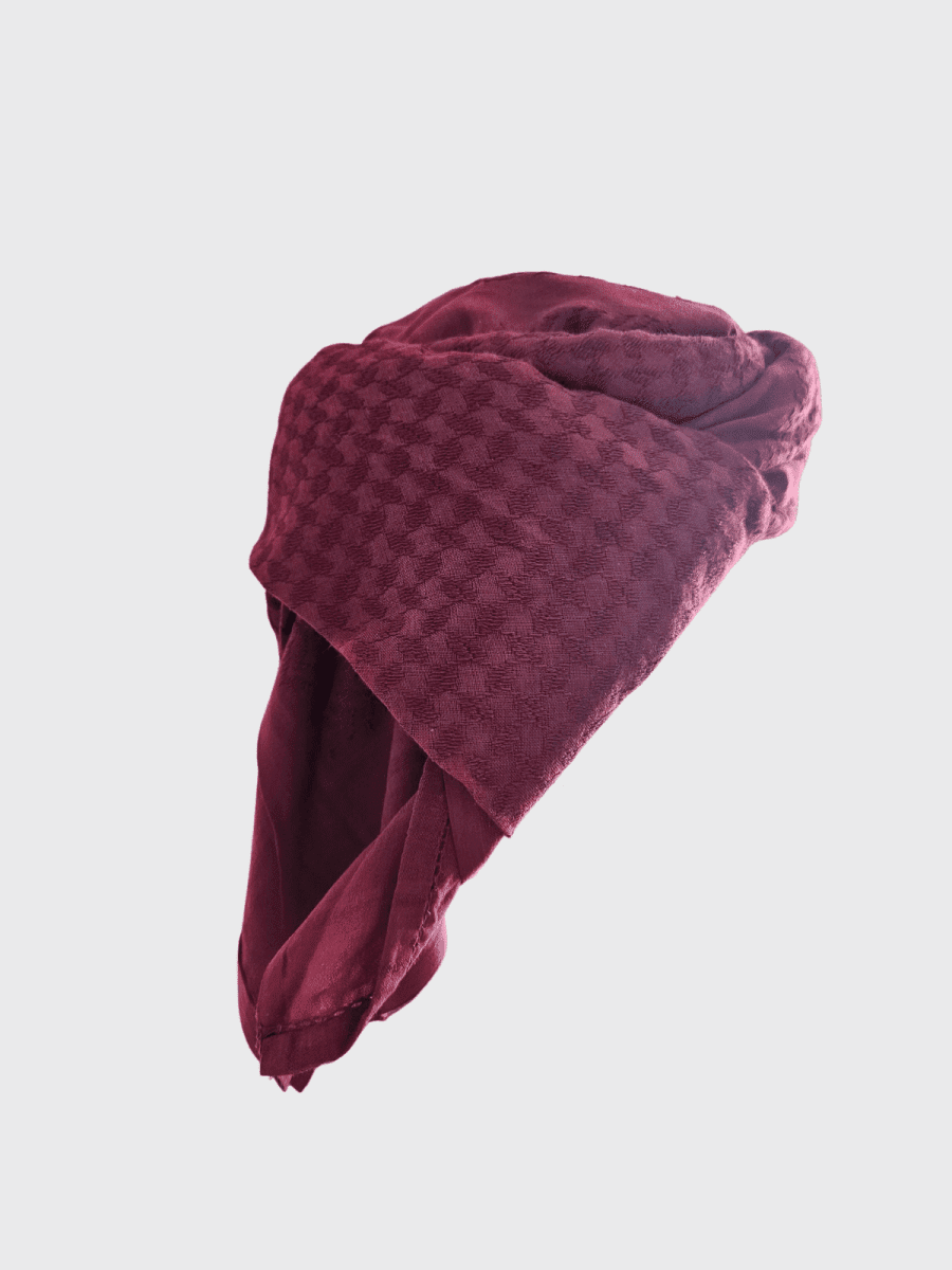 Mens Ready Made Red Arab Hat Shemagh Keffiyeh