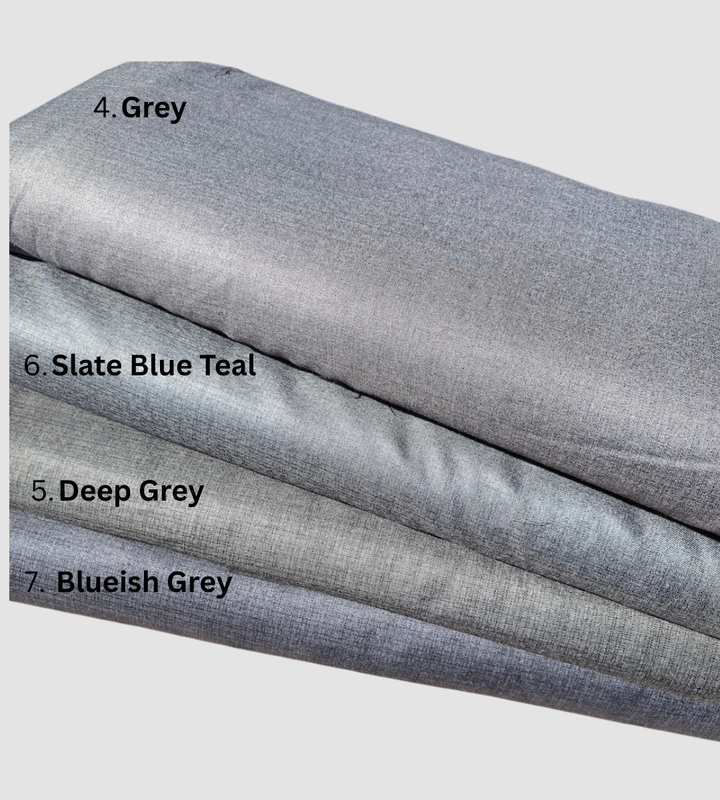 Mens Slate Blue Teal Cashmere Wool Kuwaiti Thobe