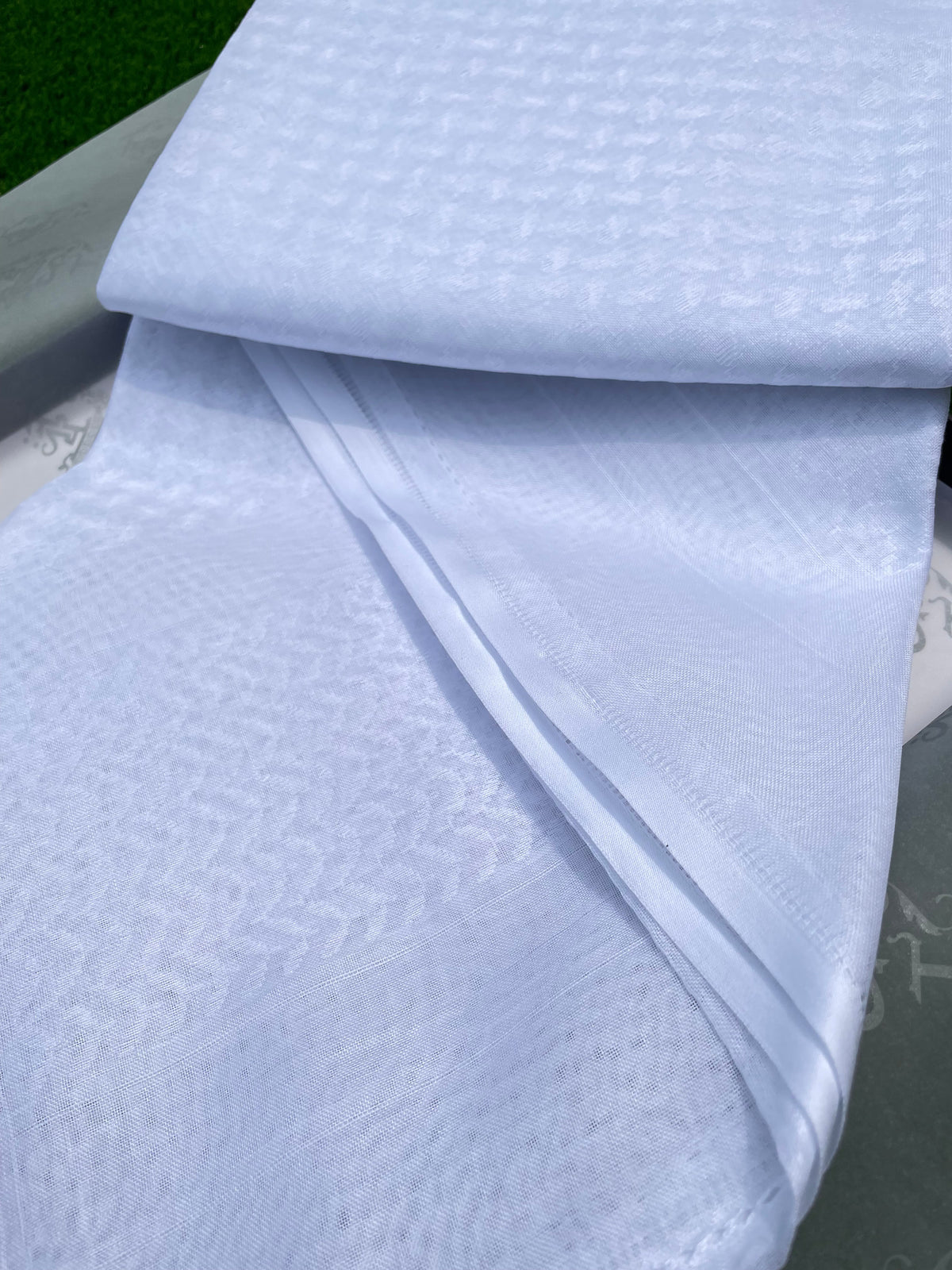 Mens White Luxury Shemagh Scarf