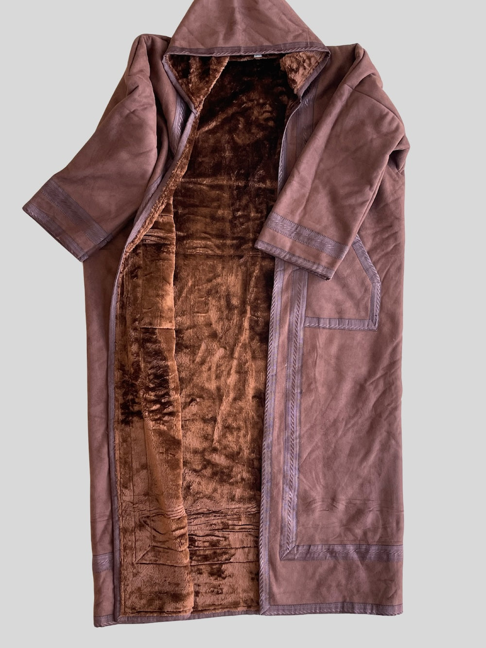 Manteau de fourrure Syrien Farwa Mocha Brown