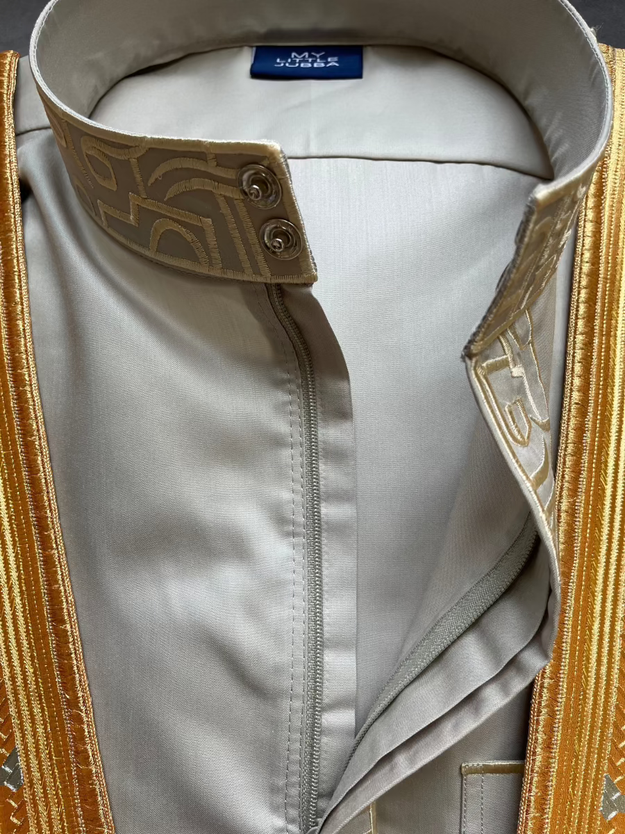 Thobe Rack Al Amir 5 piece Thobe Set Jubba Set, Full Qamees Set for Men