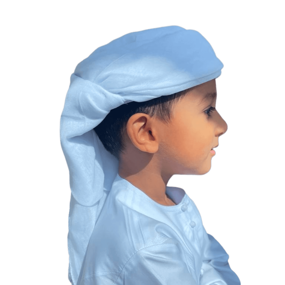 Kids Ready Made White Arab Hat Ghutra Keffiyeh