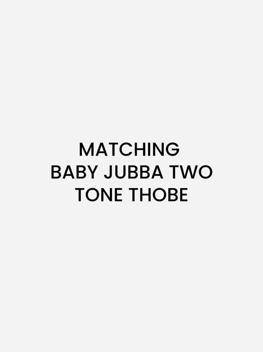 Matching Boys Jubba Two Tone Thobe