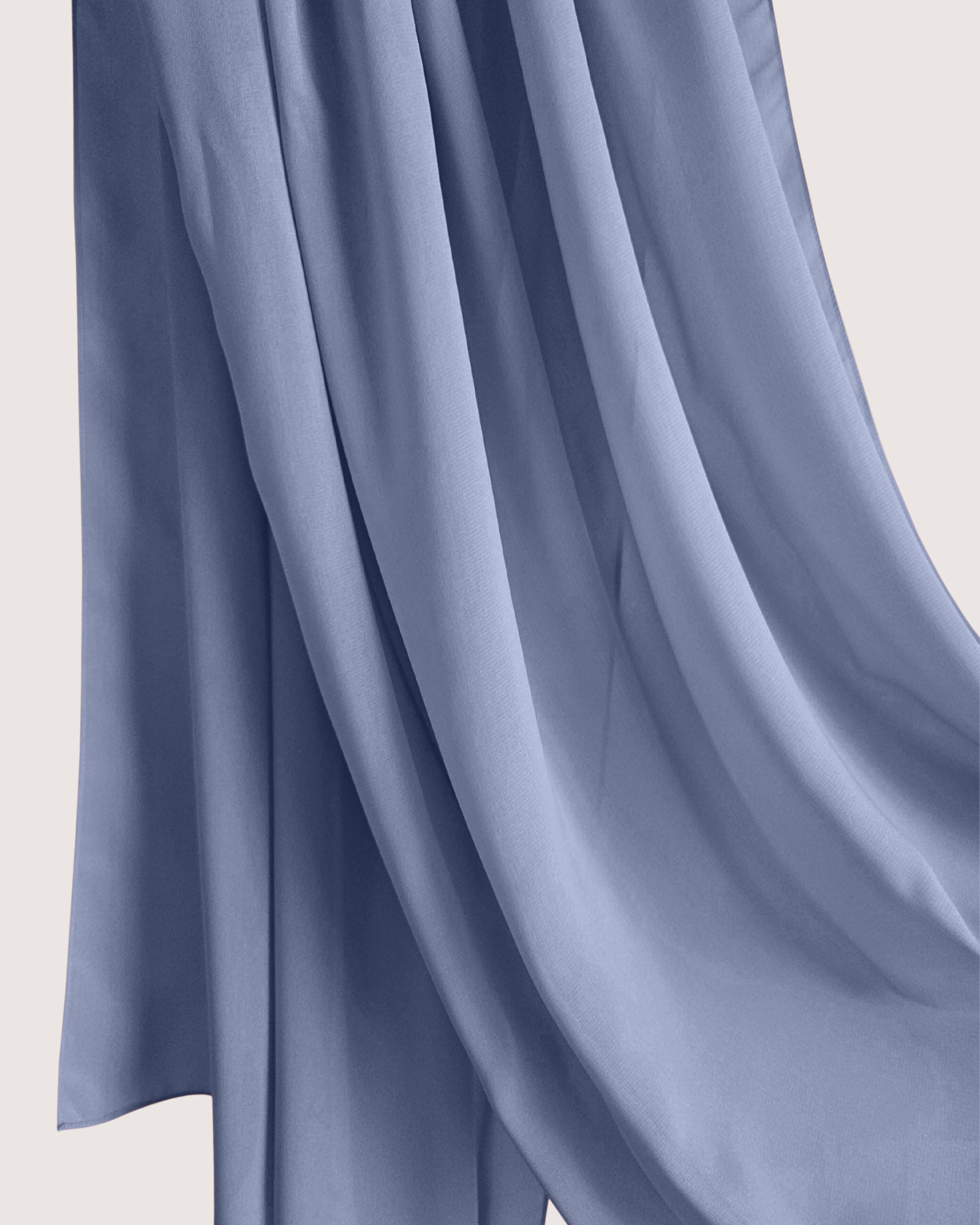 Premium Blue Chiffon Hijab Scarf