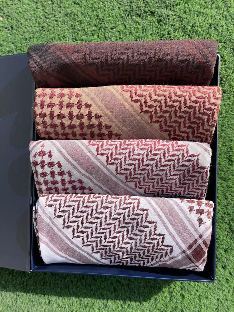 Mahogany Rose Collection 4-Piece Keffiyeh Box Set- Limited Edition