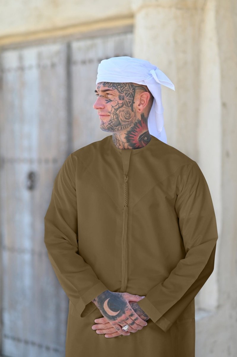 Mens Forest Green Emirati Thobe