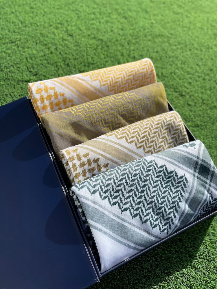 Golden Meadow Collection 4-Piece Keffiyeh Box Set - Limited Edition