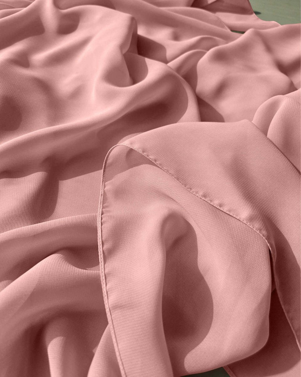 Premium Light Pink Chiffon Hijab Scarf