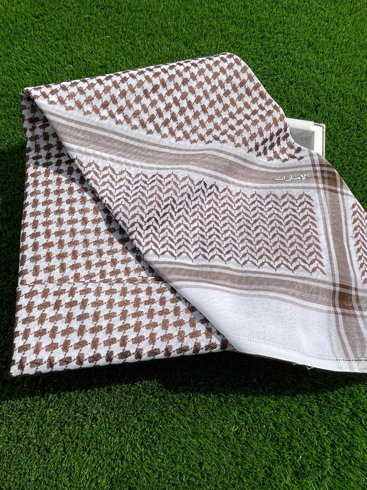 Mens Chocolate Luxury Shemagh Scarf
