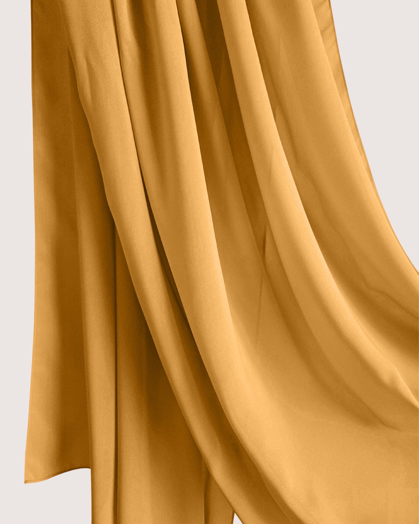 Premium marigold Chiffon Hijab Scarf