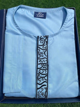 Blue/White Jabalia Thobe