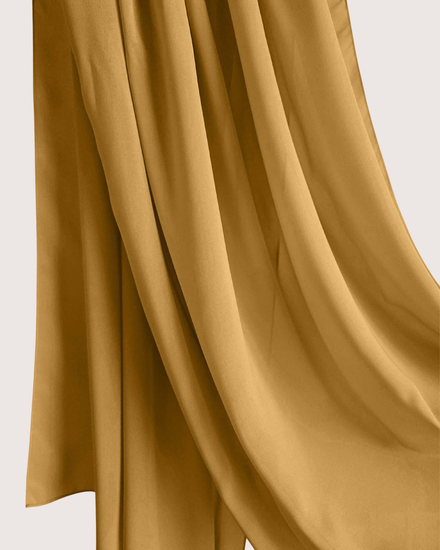 Premium Mustard Chiffon Hijab Scarf