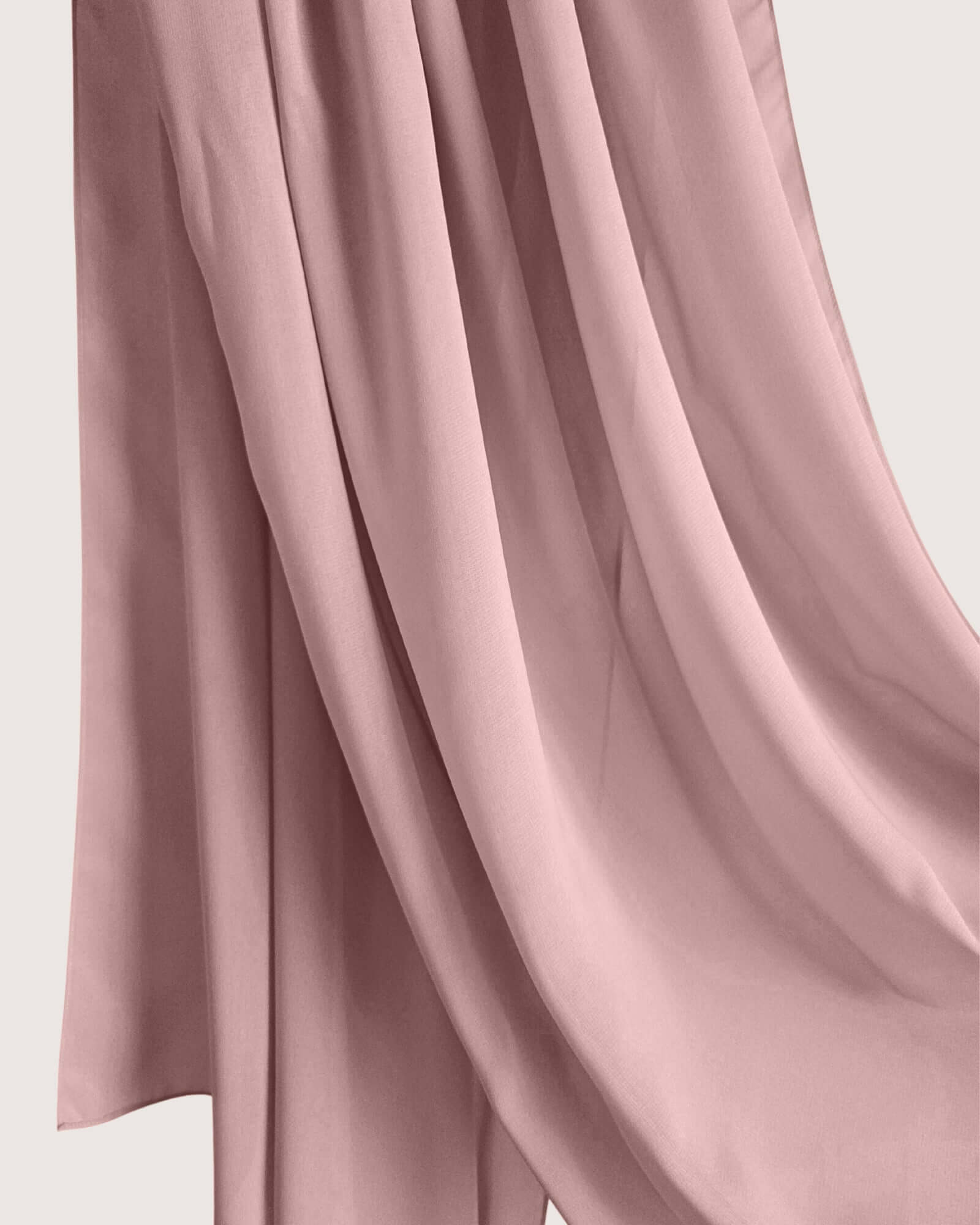 Premium Rose Chiffon Hijab Scarf