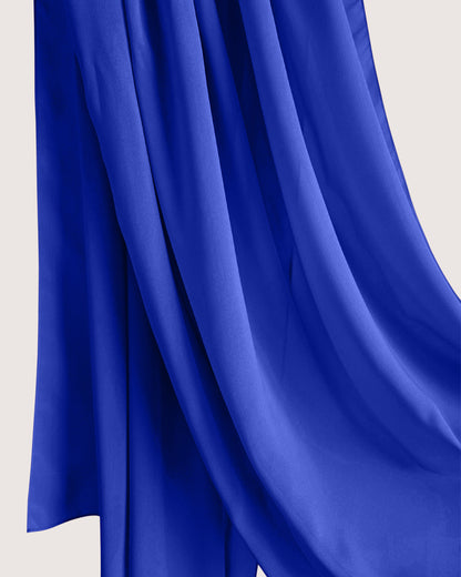 Premium Royal Blue Chiffon Hijab Scarf