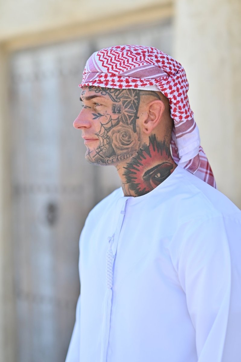 Mens Pure White Emirati Thobe