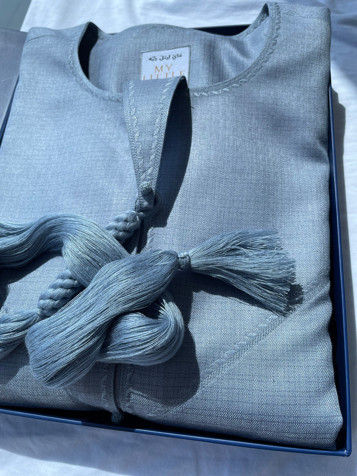 Artic Blue Cashmere Wool Emirati Baby Jubba