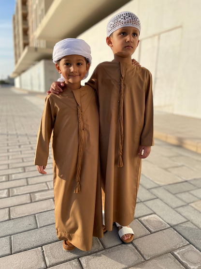 Mustard Emirati Boys Jubba
