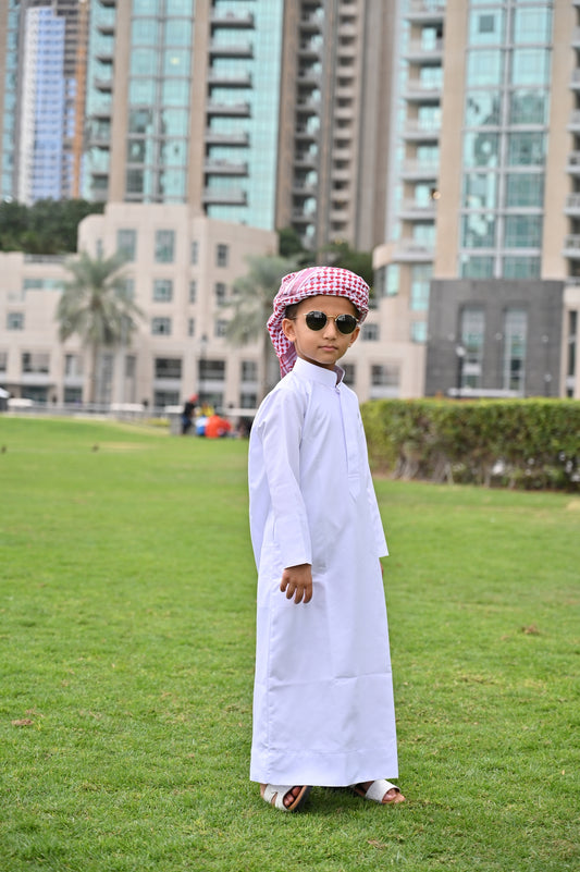 White Kuwaiti Baby Jubba